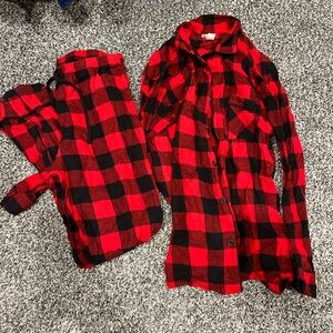Wondershop Red and Black Plaid Pajama Set